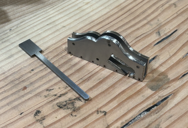 R-02 rabbet plane in progress